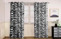 Curtain Drapes Imitation Linen Printed Decoration Curtains B...
