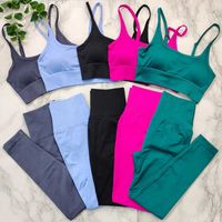 Yoga Kıyafetleri Dikişsiz Fitness Takım Yoga Set Kadın Spor Giysileri Spor Sporu Egzersiz Kıyafetleri Kadın Spor Giyim Tozluk Taytlar Spor Sutyası Setleri AA230509