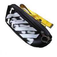 Bolso de hombro tipo satchel para hombre, bolso de pecho con correa amarilla, bolso antirrobo con puerto de carga USB, bolso de hombro de lona con nuevas rayas