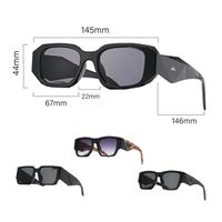 Man P Glasses sunglasses for women Fashion Frameless Rectang...