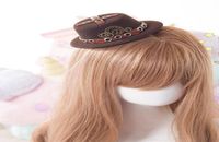1pc Lady Steampunk Mini Top Hats Hair Clip Lolita Punk Gothi...