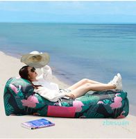 Надувное лаундж -пляж Ленивый стул быстро надувные для кемпинга спальный мешок складывание на открытом воздухе сверхлегкая воздушная кровать