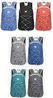 DHL50pcs Mochila Mujeres Hombres Unisex Nylon Gran capacidad Impermeable Protable Plegable Sport Crossbody Bag Color de la mezcla