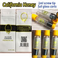 California Honey Full Glass Vape Carts Lead Free Thick Oil V...