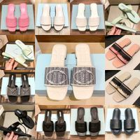 Дизайнерские мужские женские бренды сандалии дизайнерские тапочки P плоские шлепанцы крокодиловая кожа Slide Ladies Beach Sandal Summer