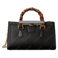 Kadın bambu çanta diana totes tasarımcı çanta crossbody alışveriş çantası kadın moda vintage omuz çantası 735153