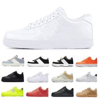 air force 1 airforce one Zapatos casuales para hombre OG Classic triple white low shadow utility black wheat Pale Ivory Pastel hombres mujeres zapatillas deportivas plataforma