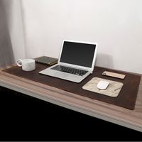 Teclado e camundongo almofada de couro pequeno pequeno tat de mesa de escritório dérmico médio para computadores de mesa laptops