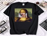Men039s Tshirts Funny Da Vinci Mona Lisa Print Trub