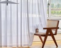 Vorhang Solide Weiß Tüll Gardinen Für Wohnzimmer Dekoration Schlafzimmer Moderne Voile Organza Stoff Drapes3401719