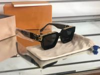 Luxuriöse 1.1 Millionaires-Sonnenbrille für Herren und Damen, Vollformat-Vintage-Designer-MILLIONAIRE 1.1-Sonnenbrille für Herren, schwarzes Logo, hergestellt in Italien