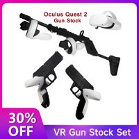 نظارات VR Untuk Oculus Quest 2 Stok Senjata Dengan Sling Pengendali Game Peningkatan Pengalaman Bermain FPS Set Untuk 2 Aksesori 230515