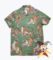 Men039s Camicie casual 2022ss Tiger WACKO MARIA Camicia Uomo Donna Edizione limitata Hawaiian3785351