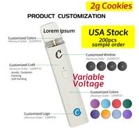 Cookies Disposable Vape Pen Device USA Stock 1. 0ML Pods Pack...