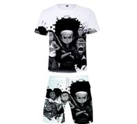 MEN039S Тревожные костюмы The Boondocks Tshirt 3D -спортивный костюм Women Two Piece Set Trtshorts Harajuku повседневная уличная одежда Unisex3137240