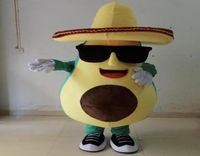 2018 Fabbrica un costume da mascotte di avocado con un grande cappello da indossare per adulti per la promozione6561870