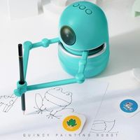 Pintura de desenho Supplies Lukisan Otomatis Belajar Melukis Seni Pelatihan Mesin Mainan Kecerdasan Anak Inovatif Menggambar Robot Teknologi Siswa 230515