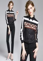 Beautiful Fashion Women Printed Designer Lapel Shirts Long S...
