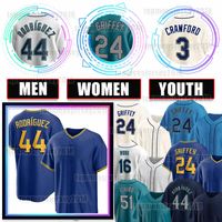 Men's Seattle Mariners #24 Ken Griffey Jr. Retired Navy Blue 2016 Flexbase  Majestic Baseball Jersey on sale,for Cheap,wholesale from China