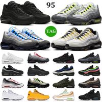 95 running shoes men women 95s Triple Black White OG Neon Cr...
