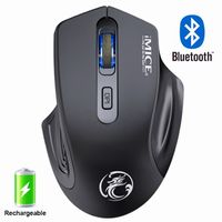 Мыши беспроводной мыши Bluetooth Mouse Перезаряжаемая компьютерные мыши Wirless Gaming Ergonomic Silent USB Mause Gamer для ноутбука ПК 230518