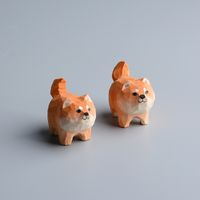 العناصر الجدة النحت الخشب Akita Dog Cat Decoration -keychain keychain gift hift