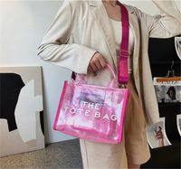 Totes Damenhandtaschen, Marken-Mesh-Designer-Tragetaschen für Damen, PVC, große Shopper-Dame, Schulter-Crossbody-Reise-Strandtasche