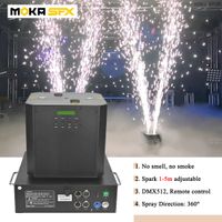 MOKA SFX 1300W Rotation Cold Spark Machine Double Spray Fire...