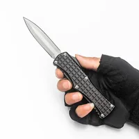 Пользовательские тактические карманные ножи для мытья камня M390 Блдиневая высококачественная черная авиационная алюминиевая ручка Практическая открытая оборудование выживание EDC Инструменты