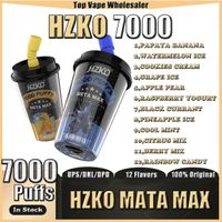 Оригинальный Hzko Meta Max 7000 Puffs E Сигареты одноразовое устройство POD 15 мл емкость 600 мАч.