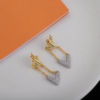 2023- earrings designer for women stud luxury gold heart shap...