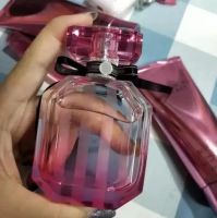 Um perfume secreto da marca final 100ml bombshell sexy girl feminina fragrância duradoura vs lady parfum rosa garrafa colônia