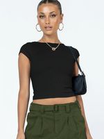 Black Sexy Fashion Y2K Hollow Out Crop Tops Women Summer Str...