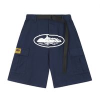 2023 neue National Tide Herren-Shorts mit mehreren Taschen und seitlicher Schnalle, lockere Streamer-Freizeitshorts für Herren