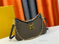 2023 SS TWINNY HANDBAG M46659 Womens Designer Hobo Bag Chain Flap S-Lock Counter Facs for Brown Monograms Leather Hobo Fashion Luxurys Crossbody