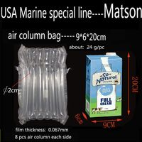Air Dunnage Bag (9 * 6 * 20 cm) 700 pezzi / ctn pagliolo gonfiabile riempimento linea speciale USA Marine
