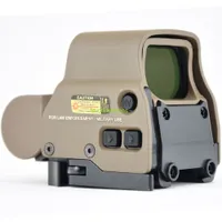 Caça tática airsoft 558 Visão holográfica 1x reflexo vermelho ponto de mira de mira de rifle de mira de 20 mm Picatinny montagem ferroviária