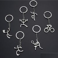 Trendy Car Key Chain Keychains Gifts For Women Men Accessories Keyholder Key-rings  Bicycle Fighter Keys Pendant Chains Key Ring