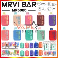 Original MRVI BAR 6000 Puffs Disposable Vape Pod E Cigarette...