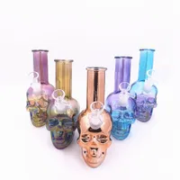 Videiras fumantes de vidro com cachimbo de água com cor de brilho iridescente