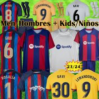 22 23 24 Pedri Lewandowski Soccer Jerseys Gavi Camiseta de Futbol Ferran 2023 2024