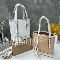 Premium designer shoulder Bag elegant simple summer straw To...