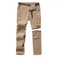 Pantaloni da uomo estivi convertibili da uomo e pantaloncini Quick Dry Hiking Outdoor Men Active Elastic Waterproof Exercise ZA498