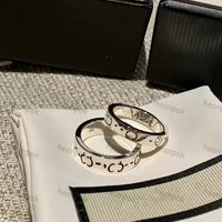 Anel de designer de marca para mulheres unissex amor anéis mensagens fantasmas crânios vintage letras de prata g circlet homme baguete bijoux jóias de luxo com caixa