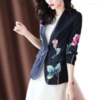 Women' s Suits Women Blazer Print Suit Jacket 2023 Sprin...