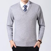 Coletes masculinos 2023 colete de camisola masculino Smart Casual Color Solid V Pescoço de lã de lã de lã sem mangas roupas masculinas de roupas masculinas