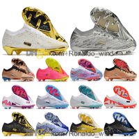 هدية حقيبة رجال أعلى أعلى أحذية كرة القدم رونالدو CR7 Vapores XV Elite FG Cleats Neymar Acc Mbappe Superfly 15 Soccer Shoes Trainers Botas de Futbol