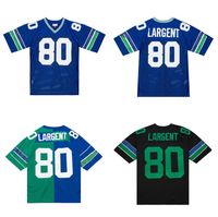 Men's Limited Seattle Seahawks NO.80 Steve Largent Color Rush Neon Jersey -  Green