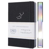 2 SET Black Leaf Notebook 14x20 Cm 40 Sheets 80 Pages Black Paper Notebook