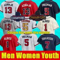 MLB Atlanta Braves (Ronald Acuña Jr.) Men's Replica Baseball Jersey.